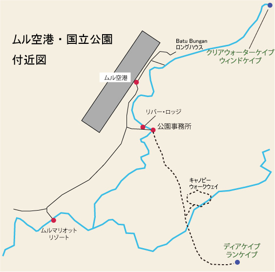 ムル洞窟付近図